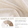 thumbnail image 4 of Cortinas de cocina Jinchan de lino beige con niveles de 115 x 65 cm, 4 of 8