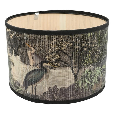 

Lamp Lampshade Cover Shade Ceiling Fixture Vintage Light Shadesreplacement Table Weaving Desk Rattan Japanese Rustic