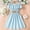Blue, variant on CHUOU Toddler Girls Sleeveless Solid Princess Dress Dance Party Dresses Clothes
