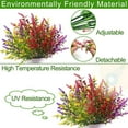thumbnail image 4 of relayinert 2pcs/set Low Maintenance Artificial Plant Home Decoration To Clean Artificial Flowers white 1Set, 4 of 6