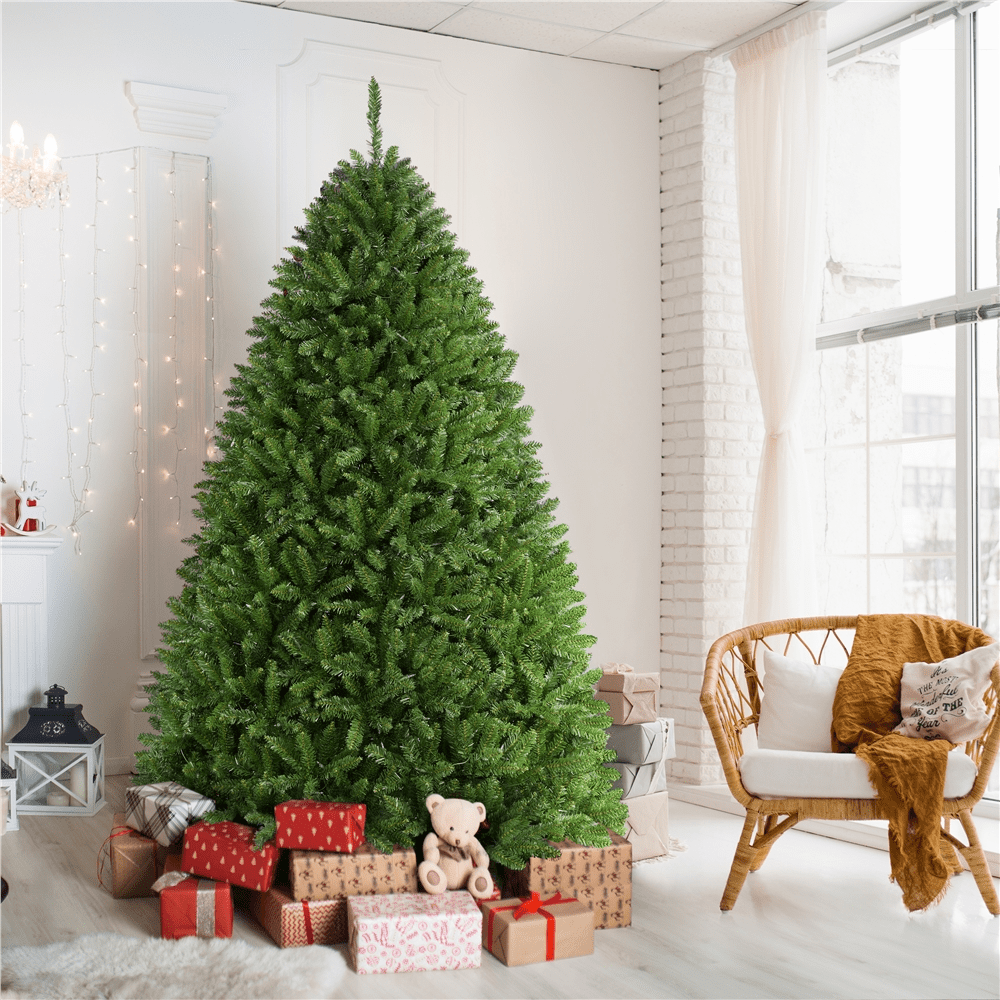 Alden Design 6Ft Ultra Thick Artificial Christmas Tree with Foldable Stand, Green