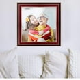 thumbnail image 2 of 22x22 Brown with Gold Real Wood Picture Frame Width 1.5 inches | Interior Frame Depth 0.5 inches |, 2 of 8
