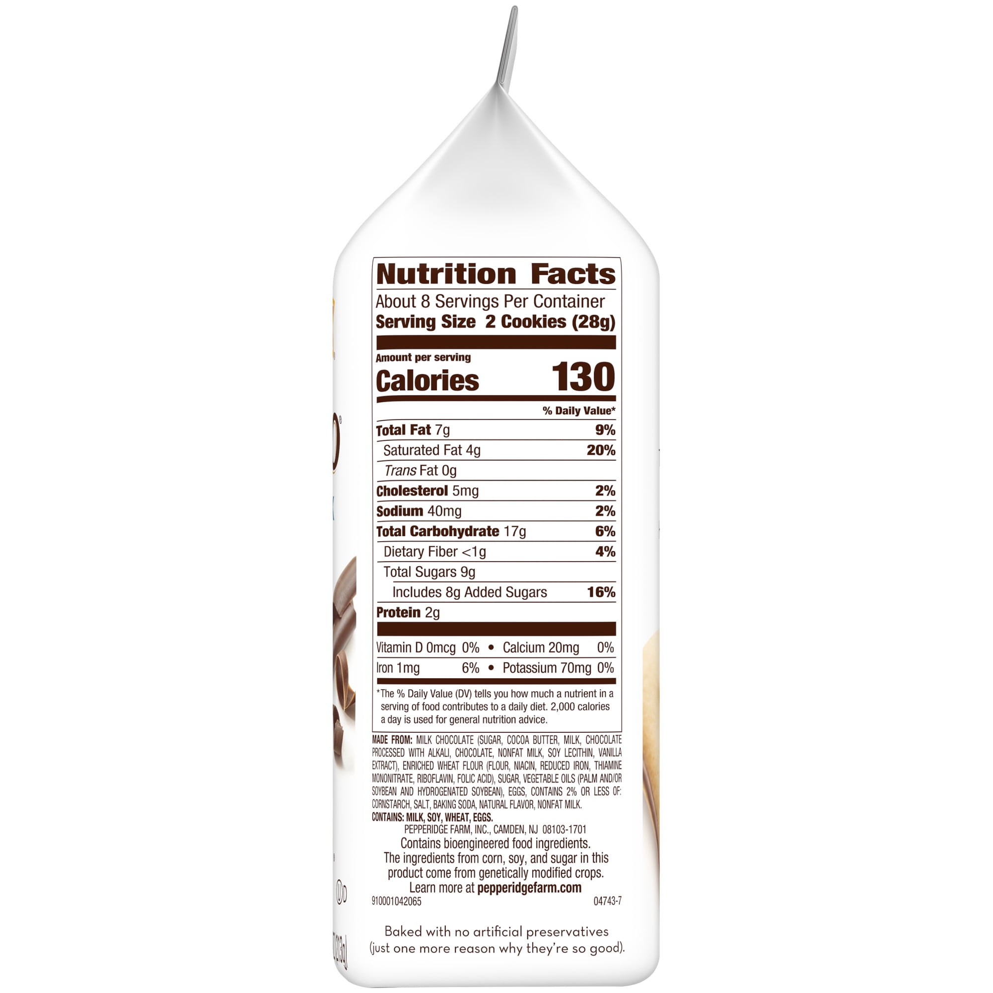 (3 pack) Pepperidge Farm Milano Double Milk Chocolate Cookies, 7.5 oz Bag