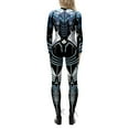 thumbnail image 3 of 2025 Ensemble Squelette Robot 3D pour Femmes Justaucorps Élégant Imprimé Fermeture Éclair Dos Combinaison Intégrale, 3 of 8