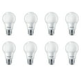 thumbnail image 4 of Philips LED 60-Watt Equivalent A19 General Purpose Household Light Bulb, Frosted Daylight, Non-Dimmable, E26 Medium Base (8-Pack), 4 of 6
