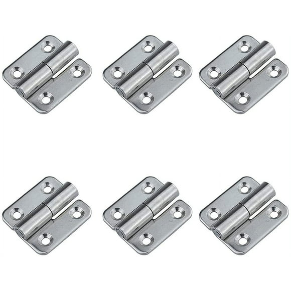 6Pcs 1.5" Detachable Hinge, Small Slip Joint Flag Hinges, Lift Off Detachable Door Hinges, 304 Stainless Steel, Right Handed