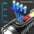 thumbnail image 3 of Torche Puissante Rechargeable USB Lampe de Poche Banque Lanterne Camping Randonnée Projecteur Étanche Lanterne Multifonctionnelle Camping Randonnée Extérieur Type-01, 3 of 9
