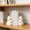 White, variant on Book Ends,Decorative Books,Cute Elephant Bookends Decoration,6.7*5*4IN Book Ends for Heavy Books, Book Holders for Shelves in Home Office(White)