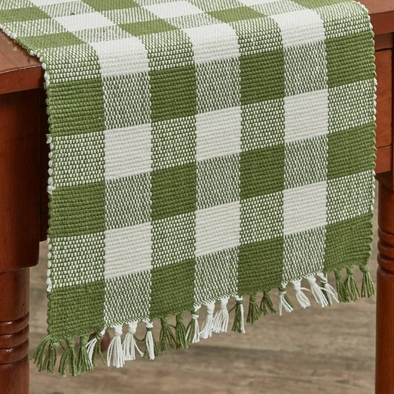 Park Designs Buffalo Check Table Runner - 36''L - Sage