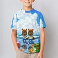 thumbnail image 2 of Animal Crossing Kid's T-Shirt Short Sleeve T-Shirt Tops Summer Tee Shirt for Boys Girls 150CM, 2 of 8