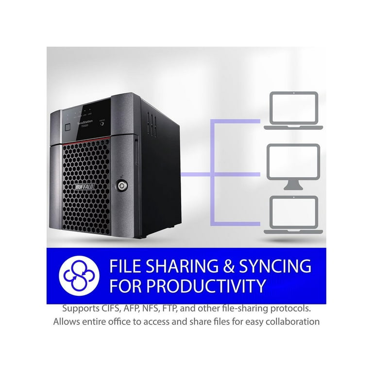 BUFFALO TeraStation 3420DN 4-Bay Desktop NAS 16TB (4x4TB) with HDD NAS Hard  Drives Included 2.5GBE / Network Attached Storage / Private Cloud / File