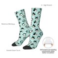 thumbnail image 4 of Xecao Winter Skiing Penguin Pattern Sport Socks for Women and Men Crew Socks Sporty Calf Socks Casual Socks, 4 of 6