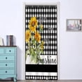 thumbnail image 2 of Buffalo Plaid Shower Curtain Farmhouse Sunflowers You are my Sunshine Themed Shower Curtains for Bathroom Bathtubs Decor Washable Durable Polyester Fabric 36x72 Inch with Hooks, 2 of 6