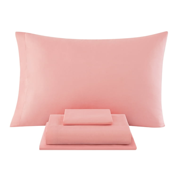 Mainstays Pink and Teal Medallion 8 Piece Bed in a Bag Comforter
