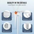 thumbnail image 3 of KFFKFF 500W Wind Energy Generator, 12V Kit with 5 Blades, Includes MPPT Controller, Wind Direction Adjustable & Starts at 2.5m/s, Ideal for Residential, Agricultural, RV, Marine Use, 3 of 10