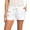 White, variant on Women's Beach Shorts Comfy Drawstring Elastic Waist Casual Board Shorts With Pockets