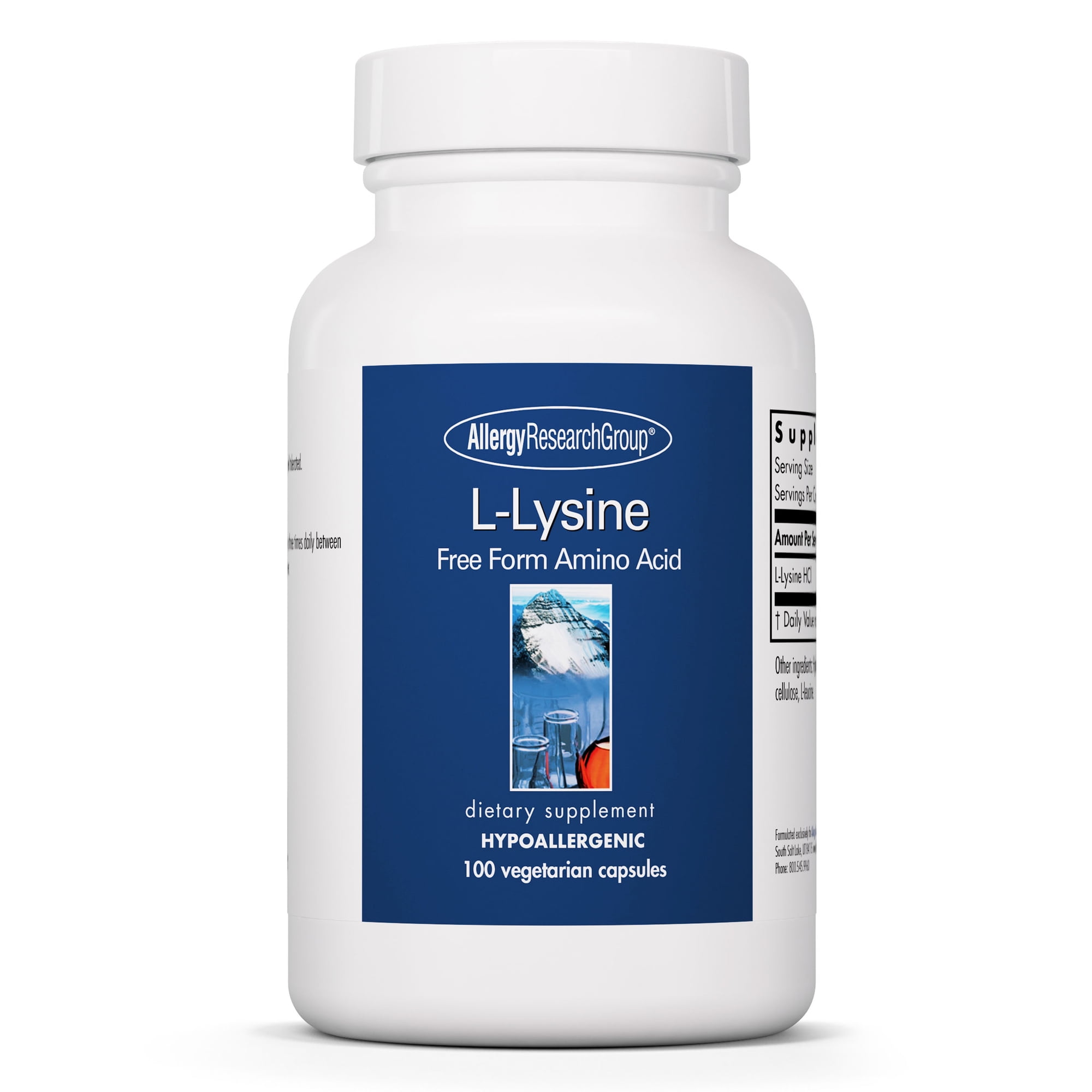 Allergy Research Group LLysine 500 mg Collagen and Bone Health