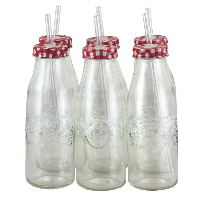 Coca Cola 6 Piece 15 oz Coca Cola Country Classic Bottle Glass Set