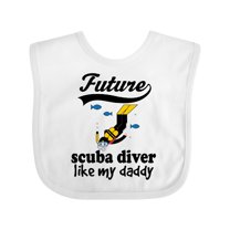 Inktastic Diving Future Scuba Diver Like Daddy Boys Baby Bib