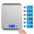 thumbnail image 2 of Smart kitchen scale, 5 kg/1g precision kitchen in stainless steel, 2 of 3