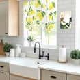 thumbnail image 5 of Yellow Lemon Tie Up Curtains 45 Inches Long, Kitchen Window Curtains Over Sink, Summer Botanical Watercolor Pastoral Small Window Curtains Shade Balloon Curtains Valances for Bedroom/Cafe 34"x45", 5 of 8