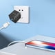 thumbnail image 3 of Cargador de Bloque USB C Carga Rápida Cargador de Pared Multi Puerto PD 25W USB-C QC 3.0 Puerto USB, Soporta Carga Super Rápida 25W Cargador Móvil Estándar de EE. UU. Macaron - Negro, 3 of 7