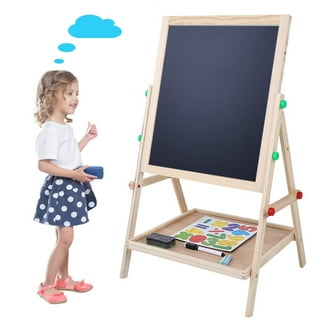 Ktaxon Adjustable Kids Easel Stand, Double Sided Whiteboard & Chalkboard