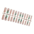 thumbnail image 4 of 24pcs Press on Nails Long Square Acrylic Autumn Winter Nails Floral Designs on Nails Manicure For Fashion Women, 4 of 8