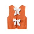 thumbnail image 3 of Sleeveless Women Bow Tie Casual Knit Sweater Tank Tops Crop Vest, 3 of 6