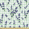 thumbnail image 2 of Ambesonne Botanical Fabric by the Yard Upholstery, Lavender Bouquet Romance, 1 Yard, Indigo Olive Green, 2 of 5