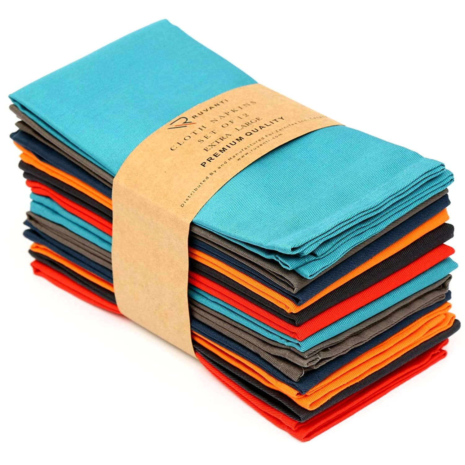 for Dinners,Weddings,Cocktail Parties /& Home Use Navy Blue Soft,Comfortable /&Reusable Cotton Napkins MZXcuin Cloth Napkins 12 Pack 18 X 18 Inches 100/% Cotton