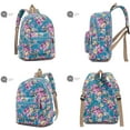 thumbnail image 4 of Bravo Floral Small (12 Inch) School Backpack, Beautiful All-Purpose Casual Daypack, Floral Cream, 4 of 7