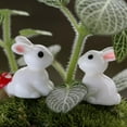 thumbnail image 3 of CEHVOM Craft Garden PVC Rabbit Miniatures 2.5x2cm Easter Day Clearance, 3 of 4