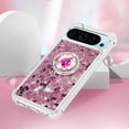 thumbnail image 5 of Case for Google Pixel 9 Pro XL Case Liquid Glitter with Ring Holder Stand, Clear TPU Cute Love Moving Quicksand Sparkle Shockproof Phone Case for Google Pixel 9 Pro XL Rose Gold YBZ, 5 of 14