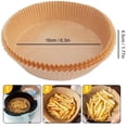 thumbnail image 4 of Large Rectangle Air Fryer Disposable Paper Liner 31cm Nonstick Airfryer Parchment Special Baking Paper for 2-10QT Cooking Basket, 4 of 6