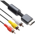 thumbnail image 1 of RCA audio video cable, game console accessories, AV cable for PS1 PS2 PS3 Playstation, 6 feet, 1 of 5