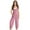 Pink, variant on Girls Jumpsuits Casual Sleeveless Jumpsuit Drawstring Romper Kids Overalls with Pockets Cute Summer Clothes Girls 5-6 Years