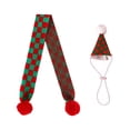 thumbnail image 2 of FYTPOV Christmas Pet Scarf Hat Set, Cute Knit Scarf Felt Hat for Cats Dogs, Decorative Dog Costume Cat Costume for Party, Great Gifts, 2 of 5