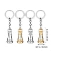 thumbnail image 2 of Raindrops Assorted Color Chess Keychain Alloy Bag Pendant for Decoration Perfect Gift for Chess Lovers 4pcs, 2 of 8