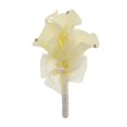 thumbnail image 2 of 2x Corsage de Flor Artificial de Ramillete con Cinta de y Perla Artificial Accesorio de Partido Formal Yotijar Ramillete para el ojal, 2 of 10