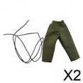 thumbnail image 1 of Pantalón Casual En Miniatura A Escala 2x1:18 Para Figuras De Hombre De 3,75'' Accesorio Disfraz Verde, 1 of 8