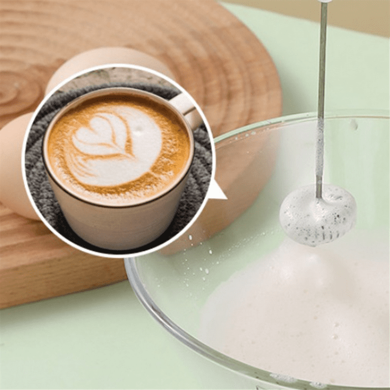 Mini Frother Handheld, Immersion Blender Cordlesss Foam Maker Usb  Rechargeable Small Mixer With 2 S