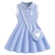 thumbnail image 1 of Vestido VARMILO azul casual para niña de 8 años, 1 of 6