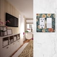 thumbnail image 5 of Yayeee Rocker Switch Wall Plate 1-Gang 4.6"x2.9" Home Decorative Outlet Cover, Flowers Cat, 5 of 6