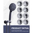 thumbnail image 6 of Wowow 8-spray 12in. Dual Shower Head and Handheld Shower Head in Matte Black, 6 of 8