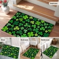 thumbnail image 5 of Saint Patrick's Day Entryway Rug 2'x3'&nbsp; Non Slip Front Door Mats, Spring Farmhouse Botanical Clovers Entrance Rugs Indoor Outdoor Carpet, Washable Floor Mats Small Area Rug for Bedroom Kitchen, 5 of 8