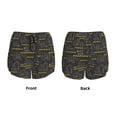 thumbnail image 5 of Picia Retro Excavator Pattern Women's 2 in 1 Athletic Running Shorts High Waisted Workout Casual Gym Sweat Shorts with Comfy Liner Zipper Pockets-Small, 5 of 9