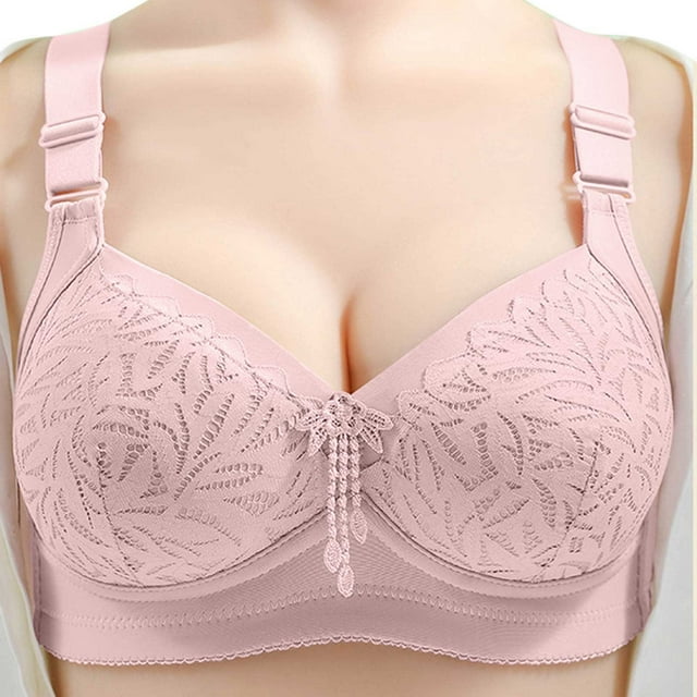 YDLCAFD Padded Bralettes for Women Sewn in Pads Comfortable Seamless Full Coverage Bra for Women Wireless Bras with Soft Support Regular and Plus Size Womens Bras Underwire Front Closure