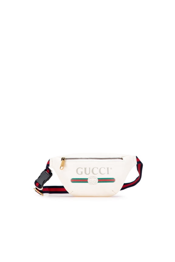 Pre-Owned Gucci logo print waist bag/body bag 527792 in white and multicolored... (Good)