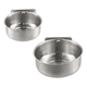 thumbnail image 1 of "2pcs Tazón Comedero Alimentos  para aves Lab.G plateados ", 1 of 5